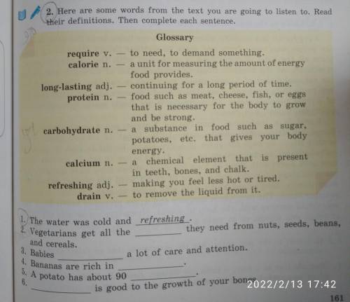 Задание в фото 7) any liquid that is left in the rice before putting it in the cauldron 8) I'm happ