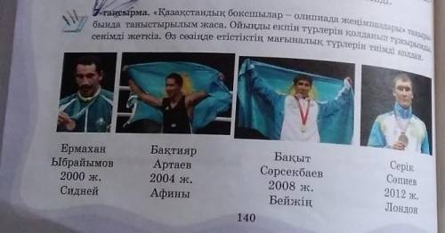 7-тапсырма. «Қазақстандық боксшылар - олипиада жеңімпаздары» тақыты бында таныстырылым жаса. Ойыңды