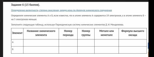 Задание 6 ( ). Определение валентности, степени окисления, заряда иона по формуле химического соед